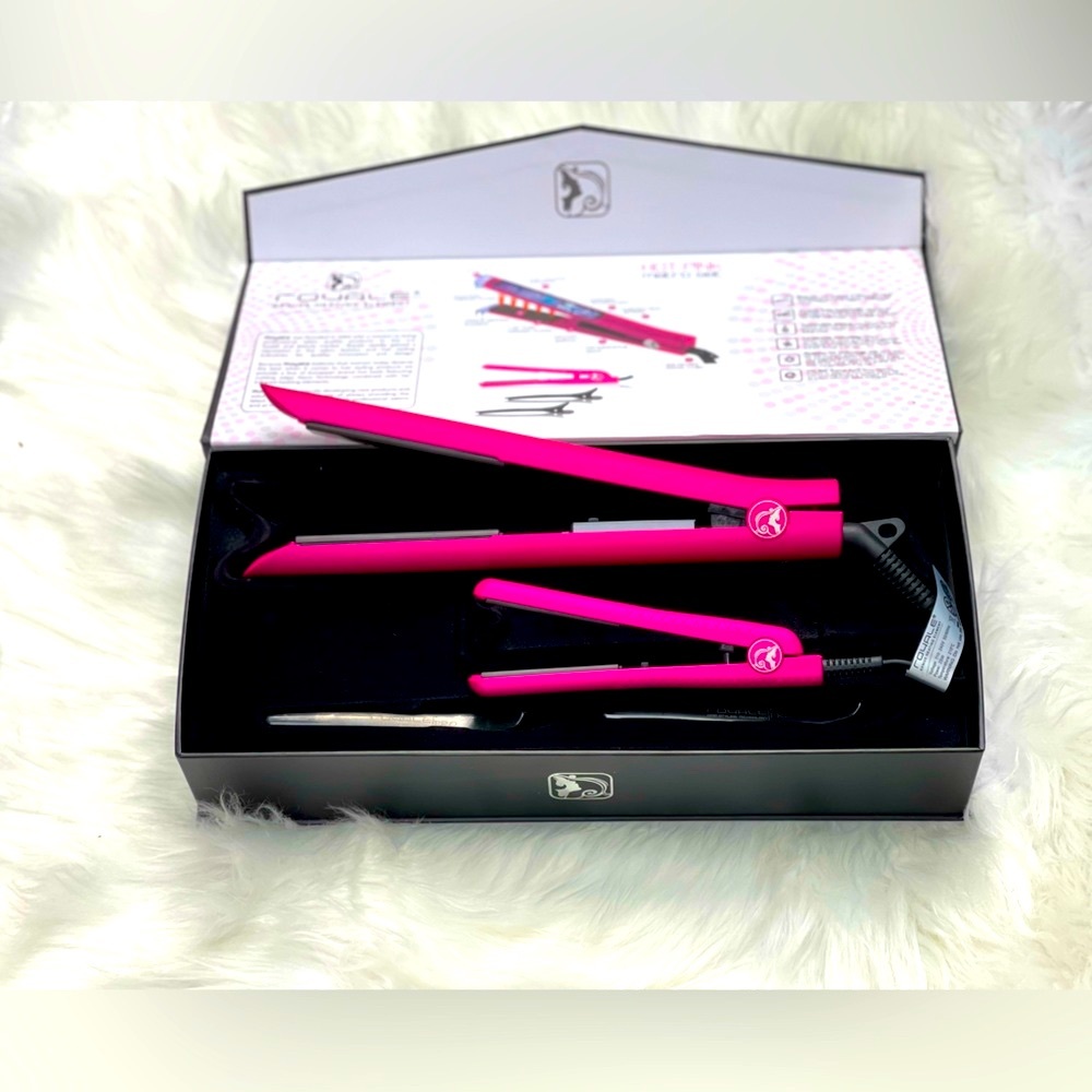 NEW‼️Royale Hair straightener ceramic Royale flat iron metro set mini flat iron